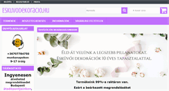 Desktop Screenshot of eskuvoredekoracio.hu